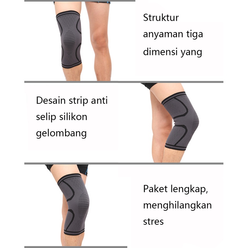 Knee Support Knee Brace Fitness Running Deker Lutut Knee Pad Kneepad Knee Support Brace Nylon Deker Lutut Knee Pad Pelindung Lutut Compression Pad Elastis Big Sale