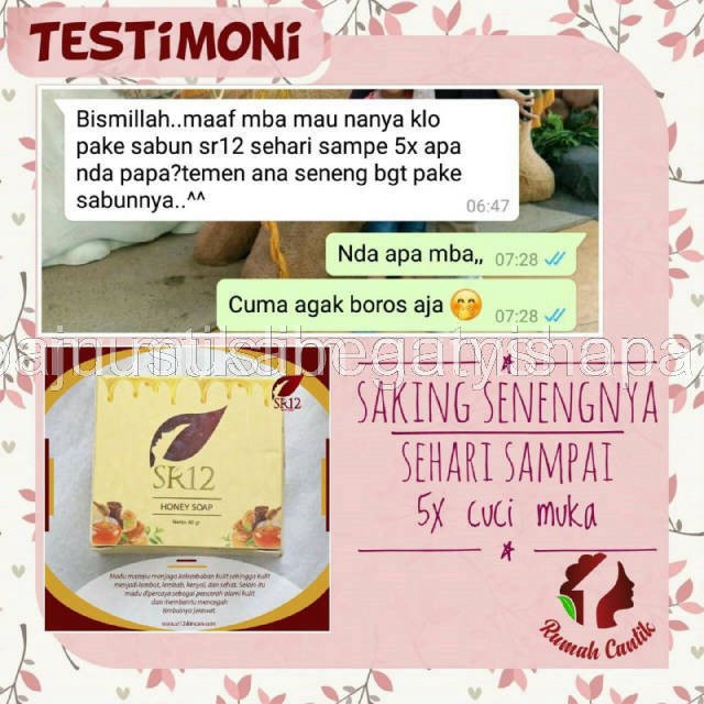 SABUN MADU HERBAL SR12 BPOM / HONEY SOAP SR12 BPOM / SABUN KULIT KERING BPOM / MENCERAHKAN WAJAH