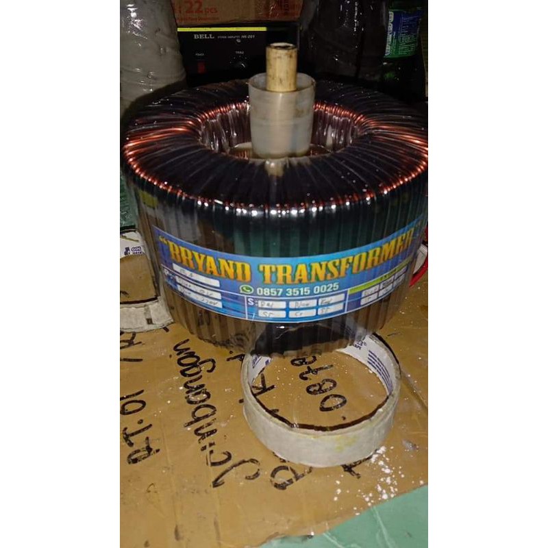 TRAFO Toroid donat 15 amper ct 45v 55v dan 65v