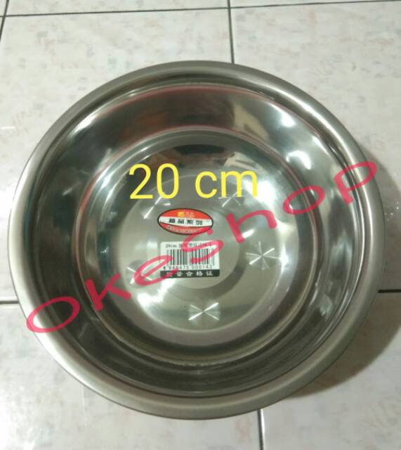 Baskom Stainless 20 cm