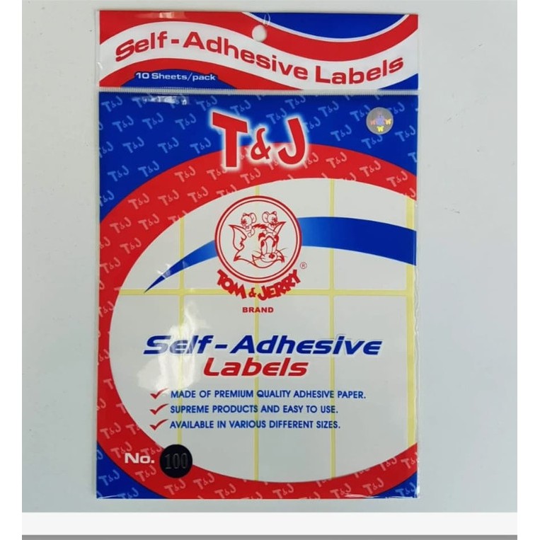 LABEL TOM &amp; JERRY PER DUS@25PLASTIK MOHON CANTUMKAN NOMOR YANG DIINGINKAN