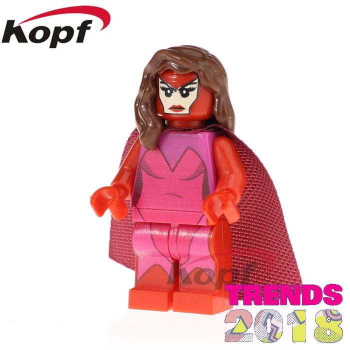 Neeewww Minifigure Scarlet Witch Taskmaster Elsa Bloodstone Aquaman 8127