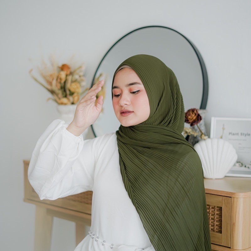 MAOLE PLEATED SHAWL (PASHMINA PLISKET)