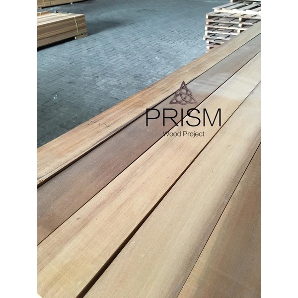 Papan kayu ulin polos tebal 3 cm panjang 200 cm
