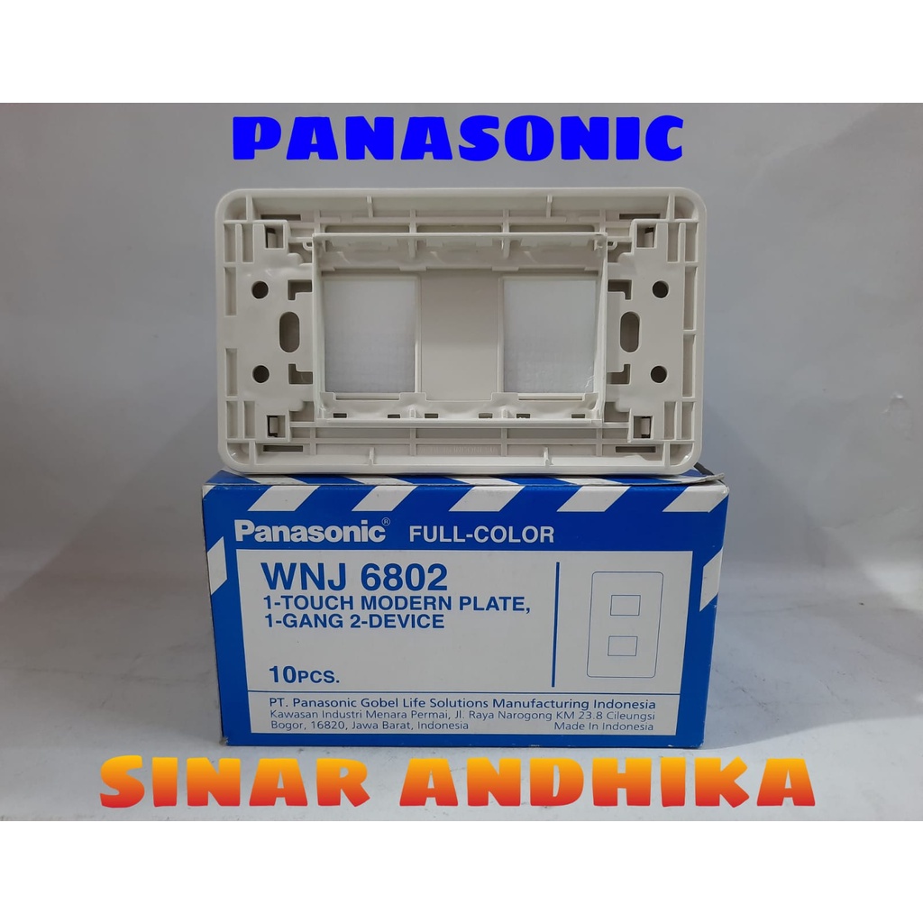 FRAME SAKLAR 1 GANG 2 DEVICE TYPE FC PANASONIC WNJ 6802