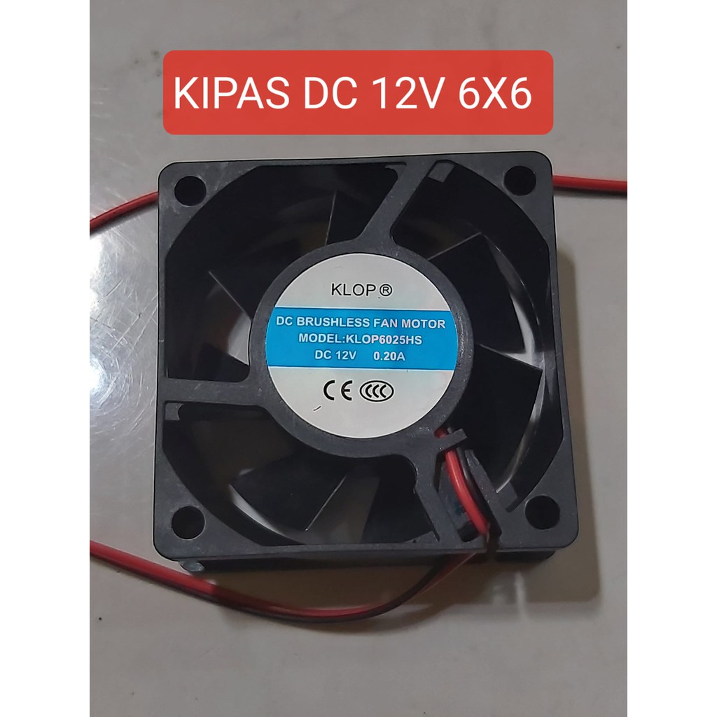 KIPAS DC 12V 6X6