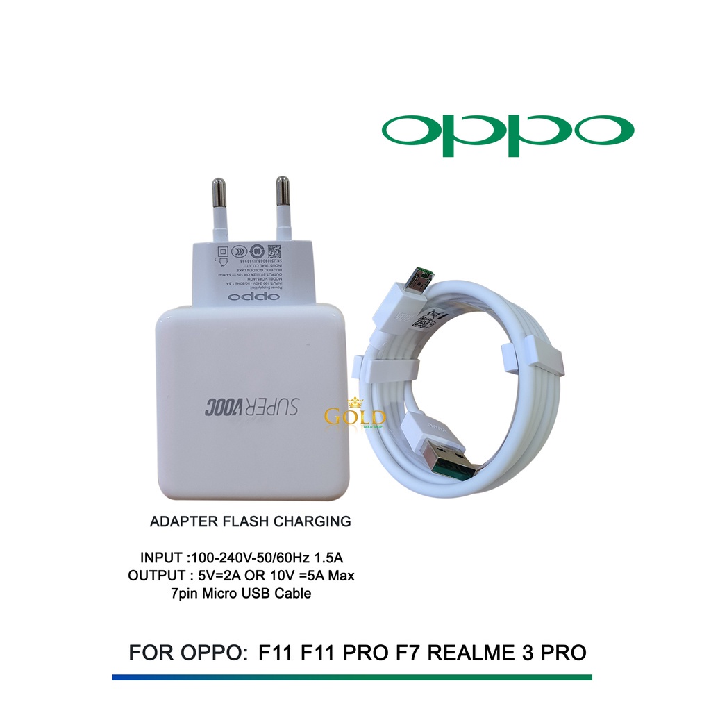 CHARGER ORIGINAL 100% KWALITAS COPOTAN HP OPPO R9 R15 R17 F3+ F5 F7 F9 F11 Pro Find X CAS FAST CHARGING VOOC 4A 20 WATT KABEL USB MICRO TYPE C