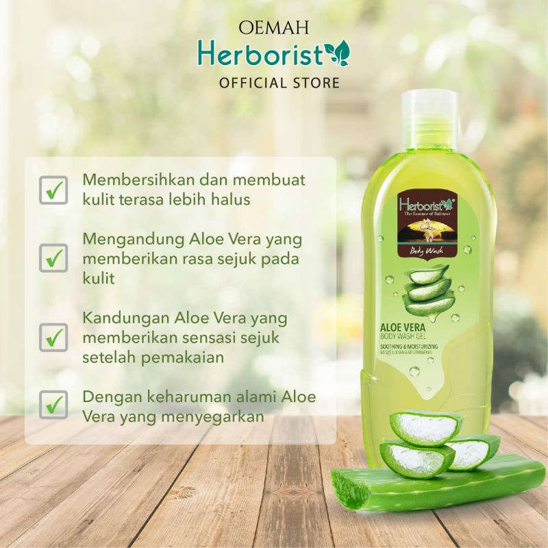 HERBORIST Body Wash Aloe Vera 250 ML | Sabun Mandi Cair