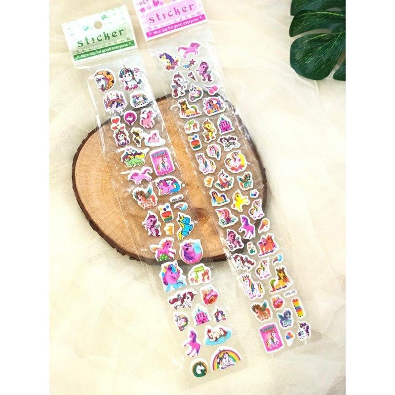 

MAINAN ANAK STIKER TIMBUL PANJANG/STIKER TIMBUL KARAKTER/MAINAN STIKER 3D KARTUN RANDOM