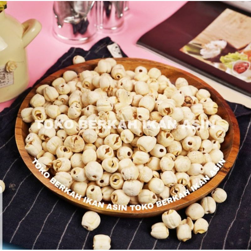 

Biji Teratai 100 gram / White Lotus Seed / Lianzhi Lian Zhi Lien Ci Lienci