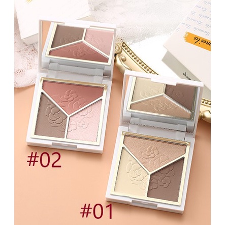 LAMEILA PALET EYESHADOW 3 WARNA PILIHAN HIGHLIGHT 3D TAHAN LAMA 5097