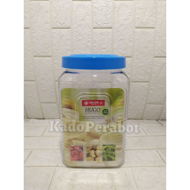 toples hugo kotak 8L - toples asinan plastik - toples lionstar jumbo