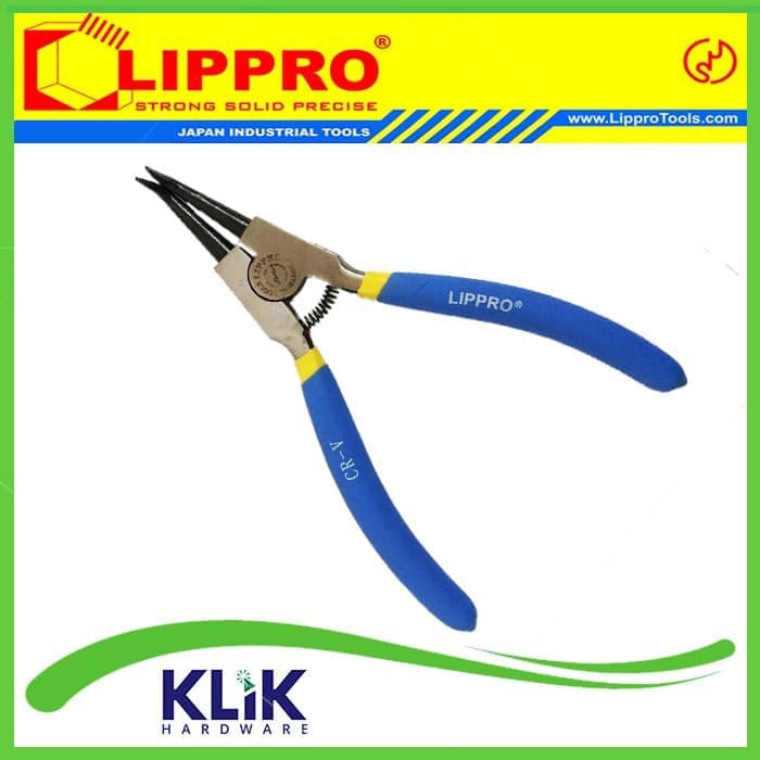 Lippro Tang Snap Ring 7 Inch - Tang Circlip Bengkok Tekan Buka BB BTE