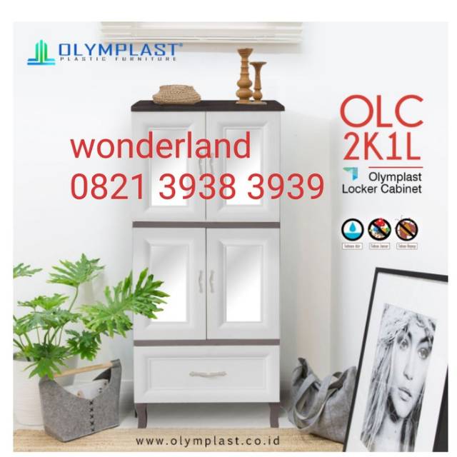Lemari Pakaian olymplast OLC 2K1L