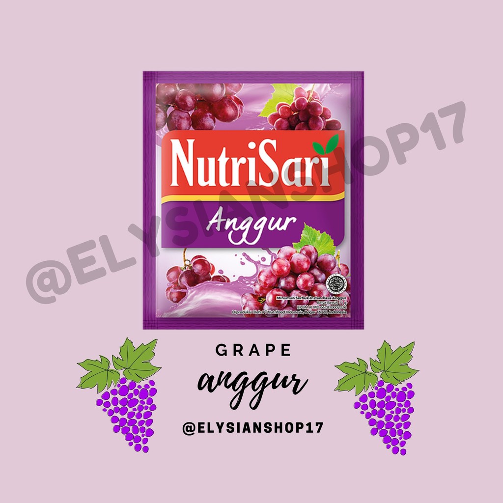 

Nutrisari Anggur 1 Sachet