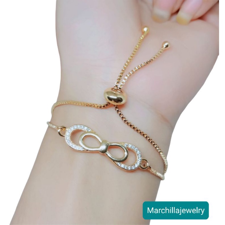 Gelang lapis emas perhiasan xuping model serut