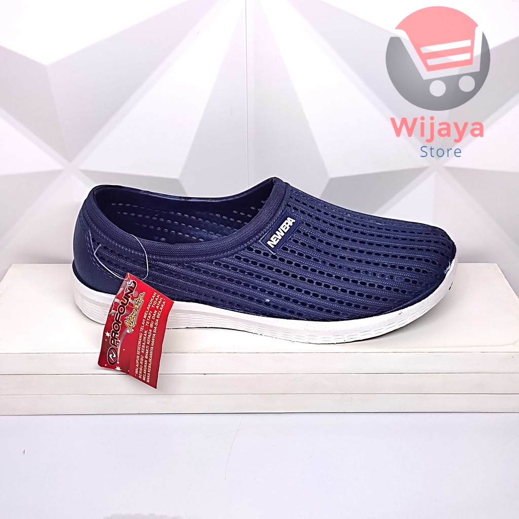 Sepatu Sendal Full Karet New Era Sandal Pria Kokop Slop Selop Tali belakang Slip On 6024 6020