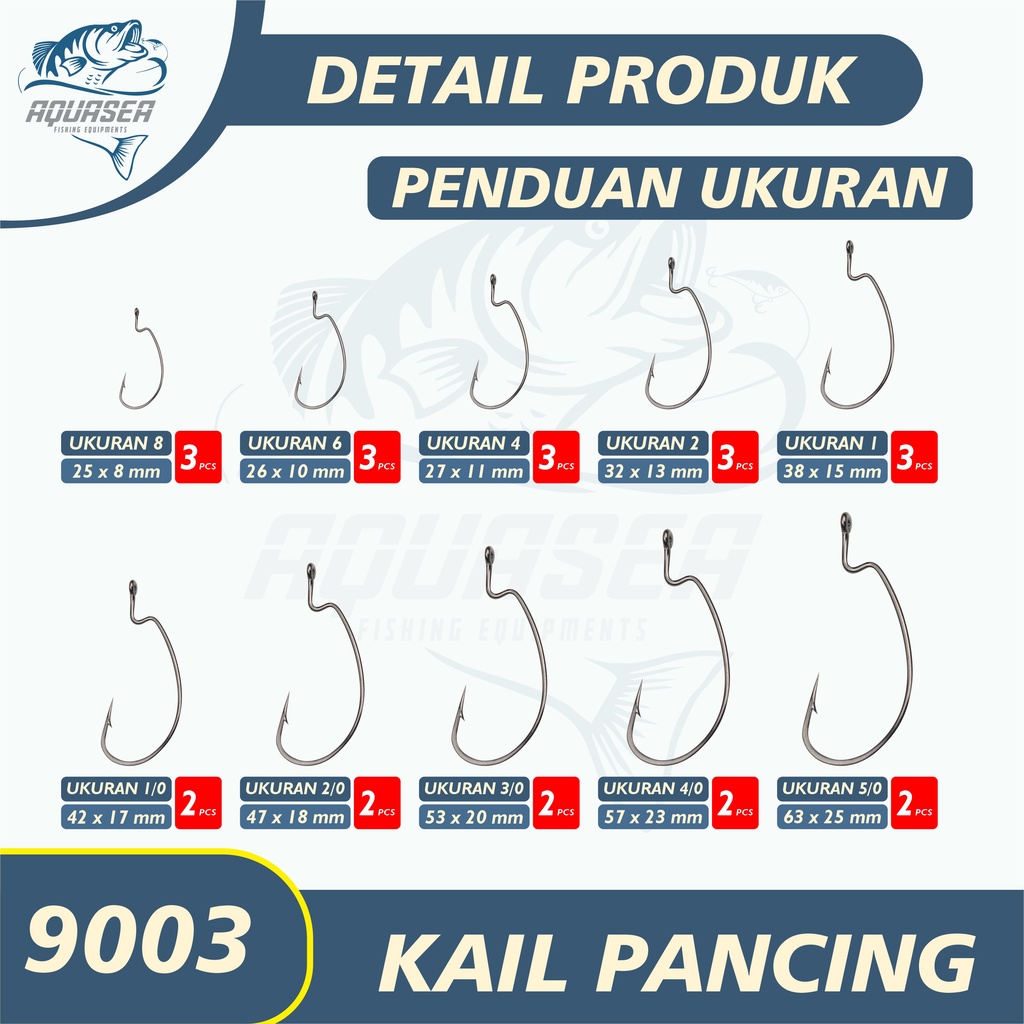 AQUASEA Kail Pancing KAIL SOFTLURE Worm Hook Softbait Hook Fishing Accessories Ringed High Carbon Steel Kail Soft Lure 9003-1