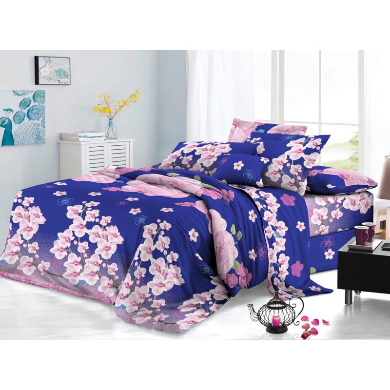 Sprei Adela New Comfort Collection T20 Size 180x200cm Bantal 2 MURAH BAHAN KATUN DISPERS TIDAKLUNTUR