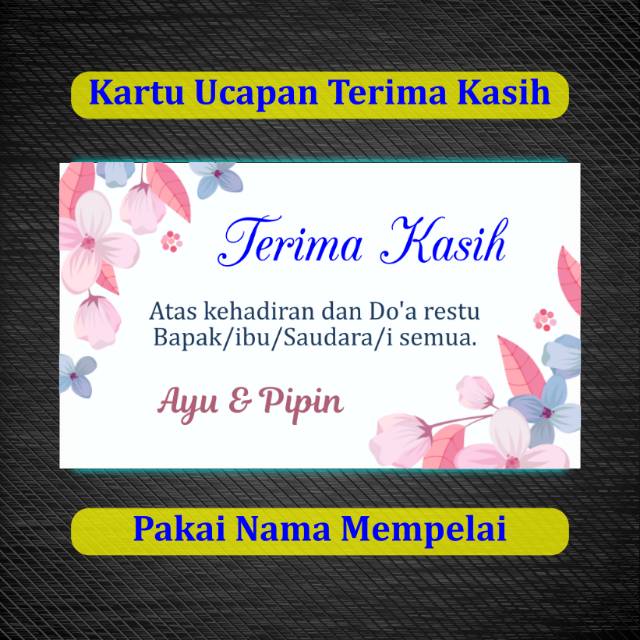 Kartu Ucapan Terima Kasih Shopee Indonesia