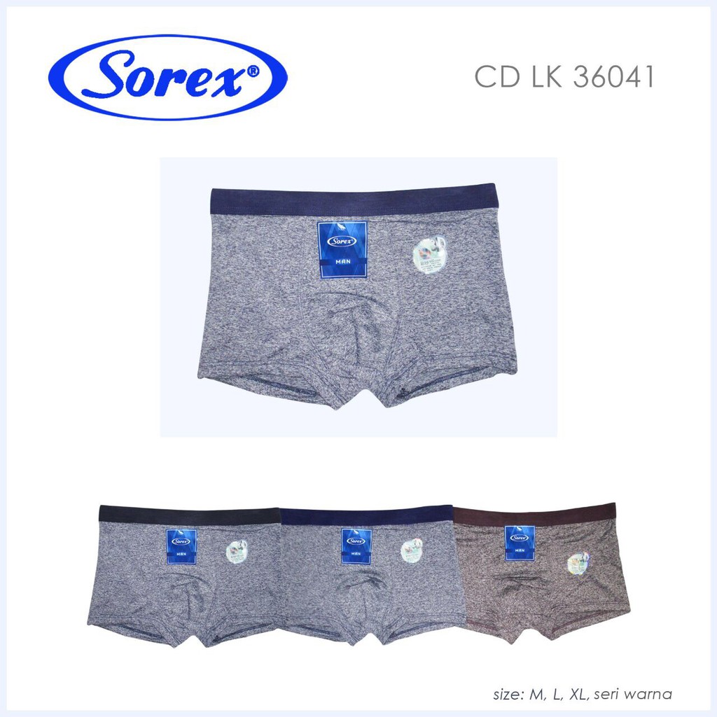  Celana  dalam  laki pria 36041 cowok boxer Sorex man 