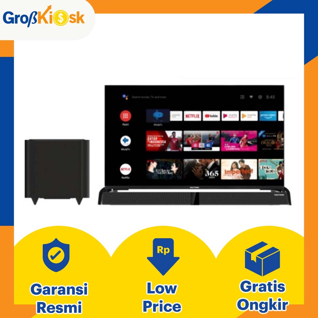 LED TV 43 INCH POLYTRON SOUNDBAR PLD 43BAG9953 / PLD-43BAG9953 Android TV