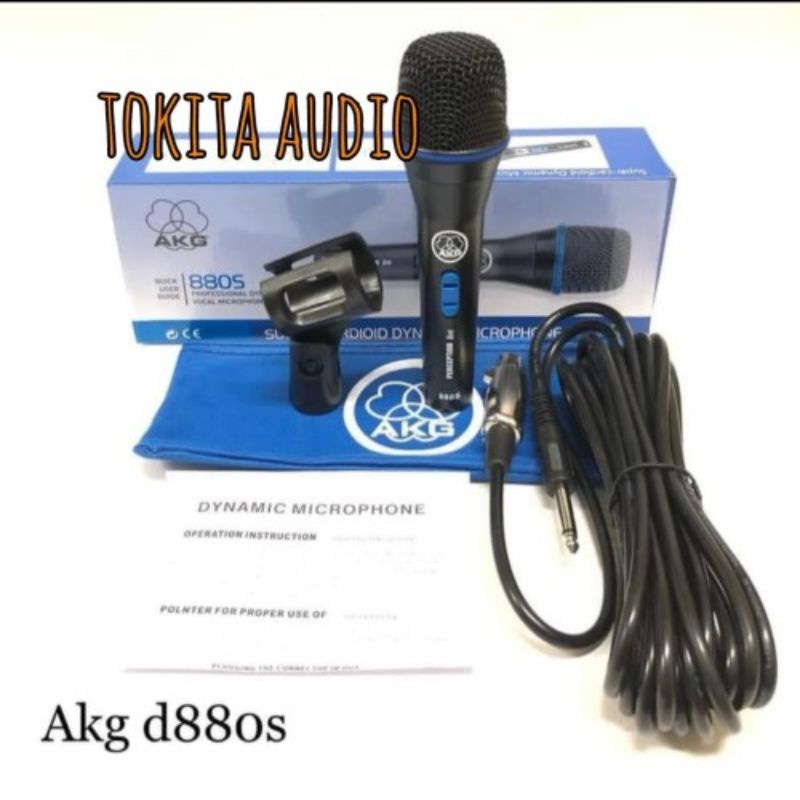 SUPER CARDIOID PROFESSIONAL DYNAMIC MICROPHONE MIKROFON MIC AKG 880S 880 S BAGUS AWET COCOK UNTUK PE