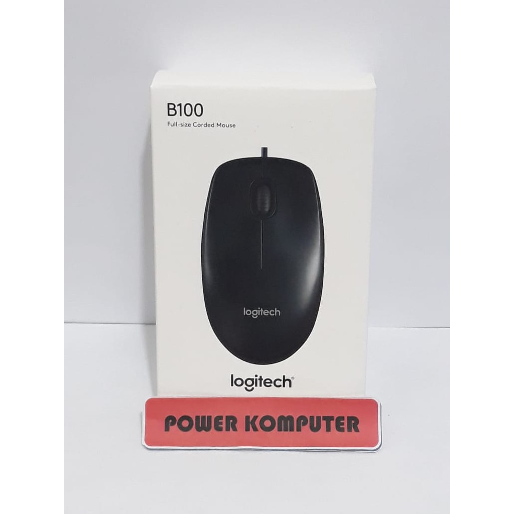 Mouse Logitech B100 Original - Optical Mouse USB Standar Logitech B100