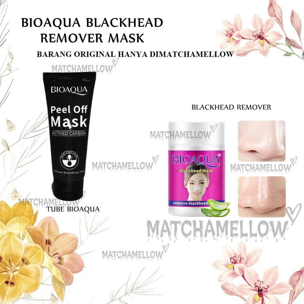 ❄️MATCHA❄️ BIOAQUA BLACKHEAD REMOVER MASK HUT MUN - BLACKHEAD MASK BPOM HUTMUN