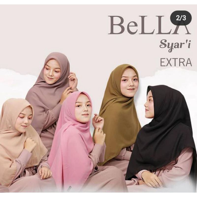 jilbab segiempat Bella syar'i 130 x 130/Bella square jumbo/jilbab segiempat Bella syar'i / jilbab segiempat  bella  syari