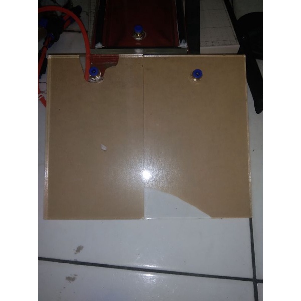 acrylic set atas bawah Laminating lcd airbag