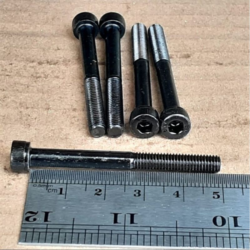 BAUT L M5X50 BAJA / BAUT L BAJA M5 X 50 / BAUT L BAJA M5X50 BAUT L 5X50 (5CM) HALF DRAT KUNCI L4