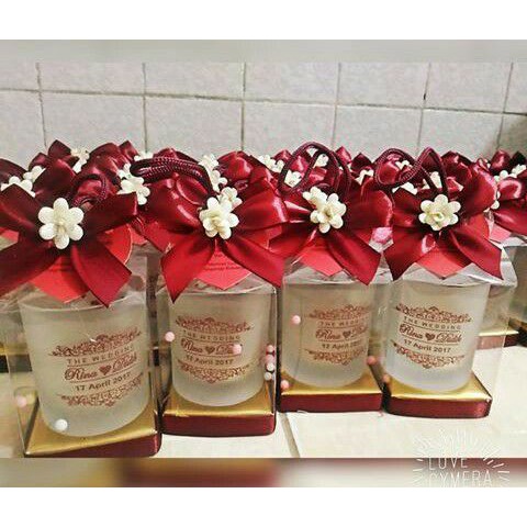 Souvenir gelas tangkai doff