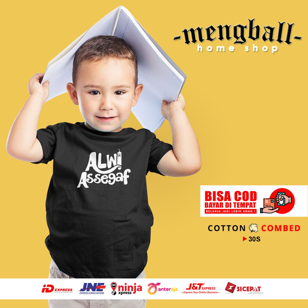 Kaos Anak ALWI ASSEGAF Kaos Fans Alwi Kaos Ditro Terlaris Cotton Combed 30s