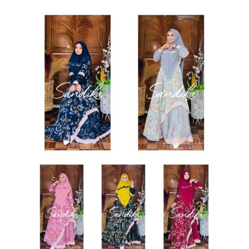 SANDIKA SYARI PREMIUM BY OHC GAMIS SYARI ORIGINAL SET SYARI GAMIS PESTA