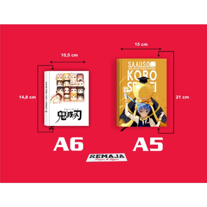 Pocket book / Note book Hardcover naruto ICHA ICHA TACTICS A6 & A5 / Buku Tulis Catatan Notes-2