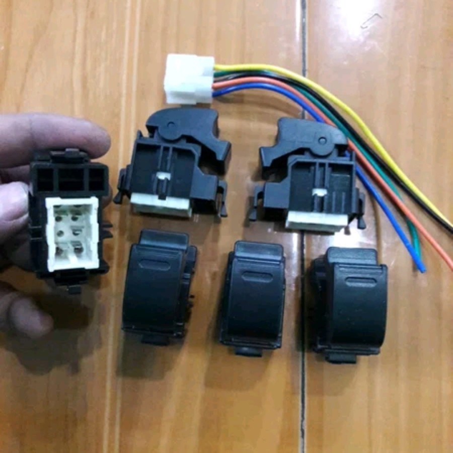 Saklar sWitch Power Window Toyota Kijang Kapsul LGX Depan Kiri Tahun 1997 2002