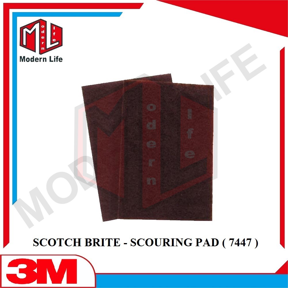 SCOTCHBRITE 3M - SCOTCH BRITE 7447 SCOURING PAD - AMPLAS