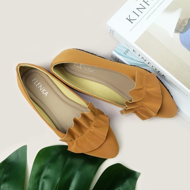 Sepatu wanita Bigsize Seri LORA TAN jumbo size plus