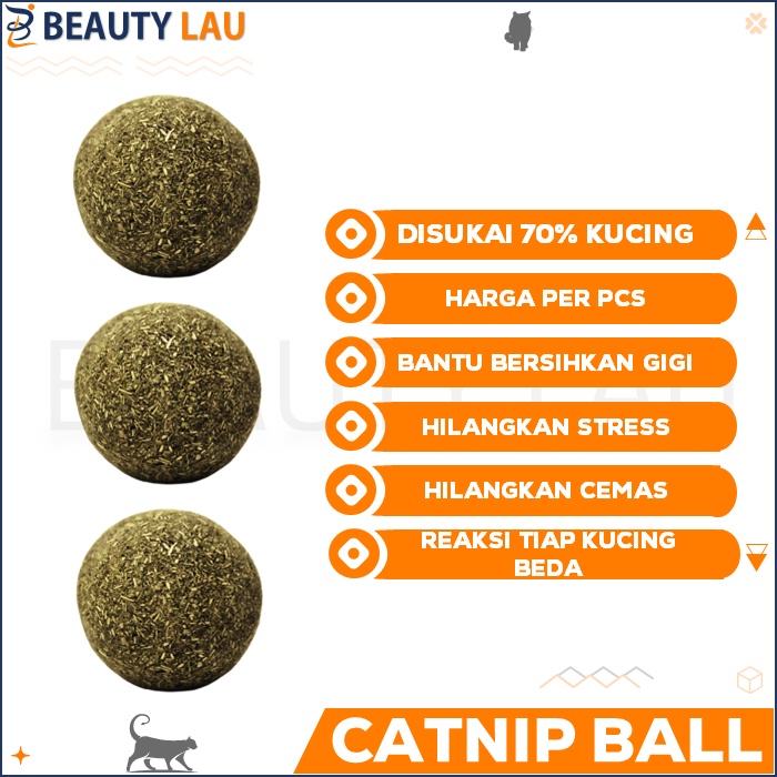 MAINAN KUCING MURAH CATNIP BALL BOLA CATNIP CAT NIP CATMINT CAT MINT PENGHILANG STRESS ANTI BOSAN KITTEN ANAK KUCING