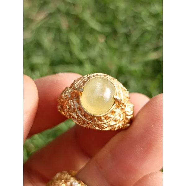 cincin yellow safir ori afrika