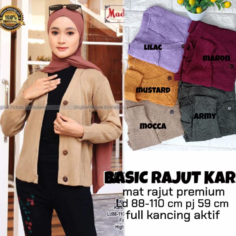 KARDIGAN RAJUT BASIC