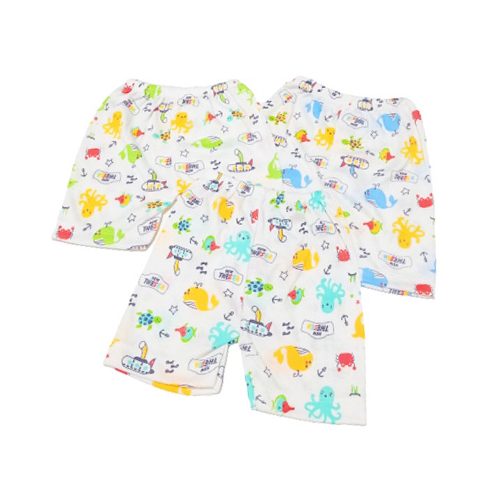 |3PCS| Celana Pendek Anak Bayi | Celana Baby Pendek Print