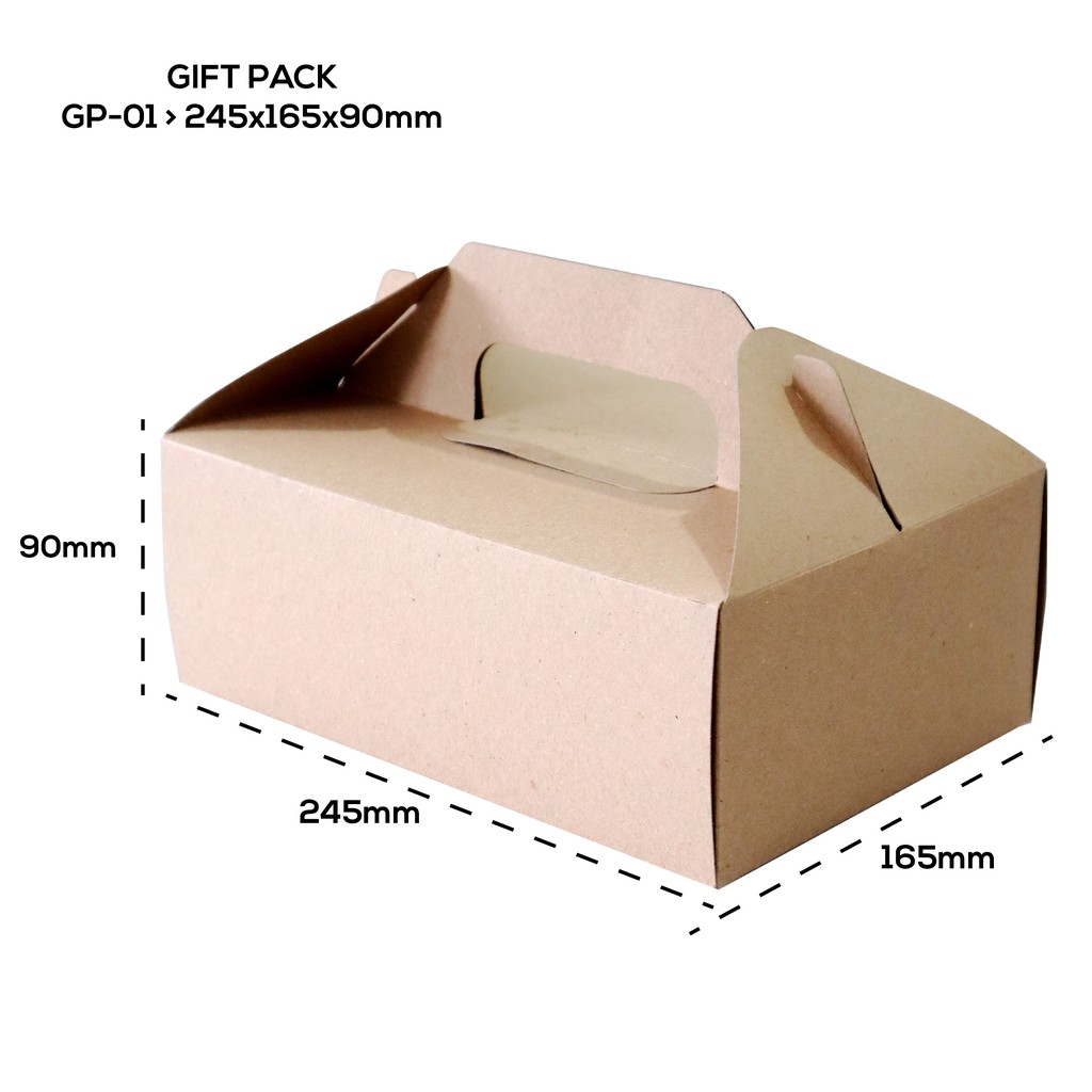 Giftpack Gable Box Hampers (GP1K8-Laminasi)