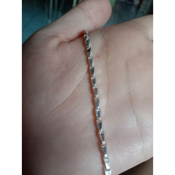 Gelang padi anak perak murni