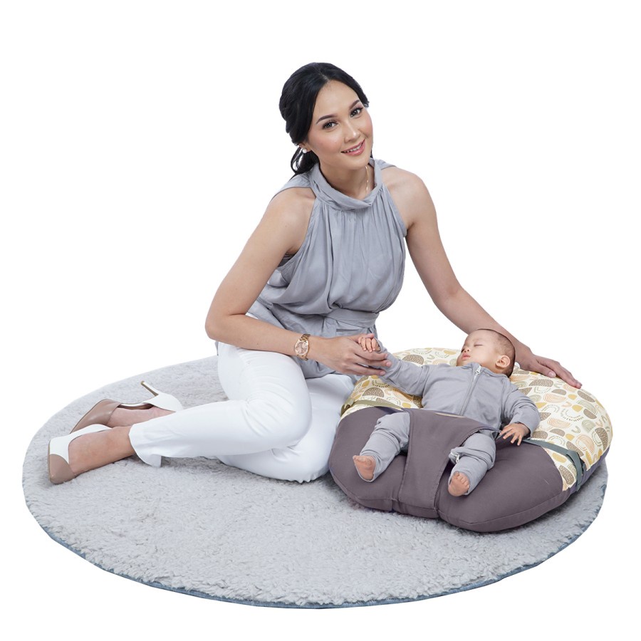 [2 kg] Mom's Baby Sofa Bayi Multifungsi (ada gasper ) + Bantal Lengan Peang Wilona Series - MBB 2006
