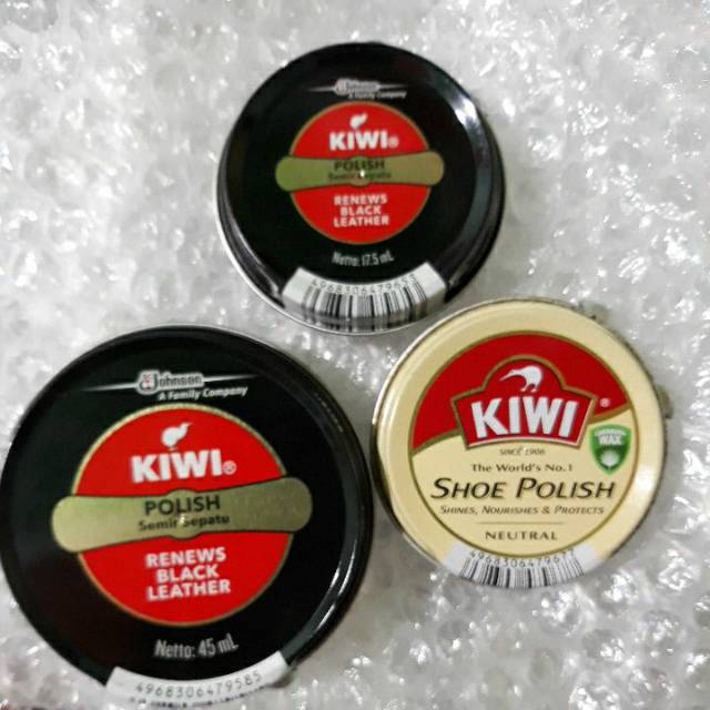 Semir KIWI kaleng padat/Sikat Sepatu ECER