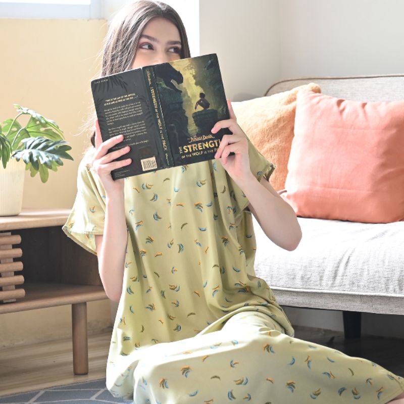 Daster Rayon HABEL NON BUSUI Panjang Semata Kaki-Habel 42