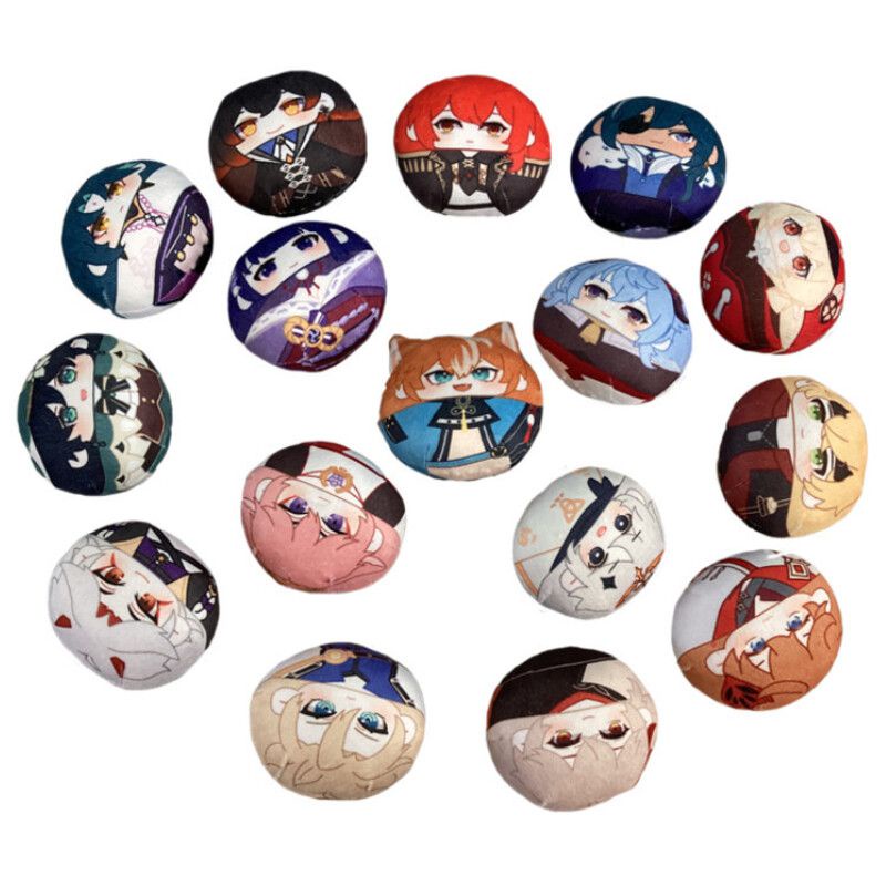 16Styles Cute Genshin Impact Doll Bag Pendant Hutao Yae Miko Kazuha Itto Ganyu Plush Toy Home Decor Game Plushie Cos Props