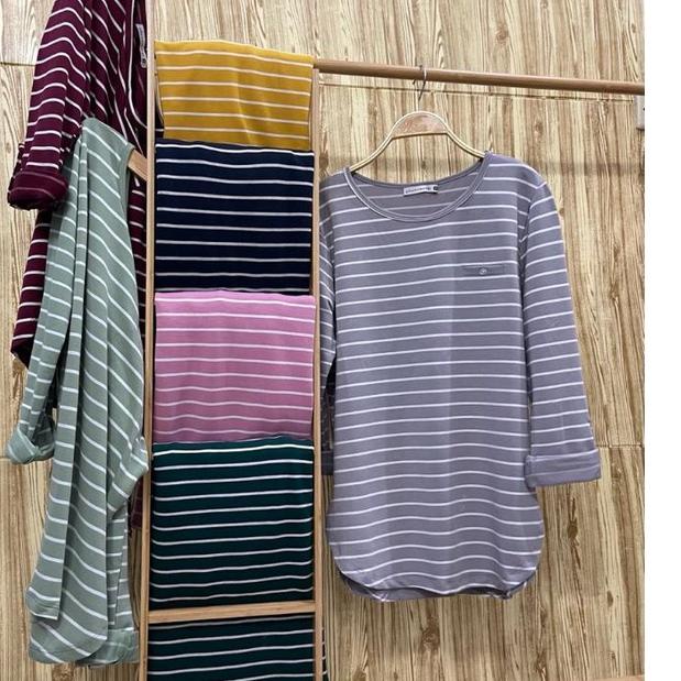 ➾ *PHENOMENAL~ Kaos Atasan Salur Wanita Pheno Teradem ☆